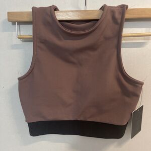 BSP Better Sports Performance Racer Back Padded Sports Bra, Burgandy Size S